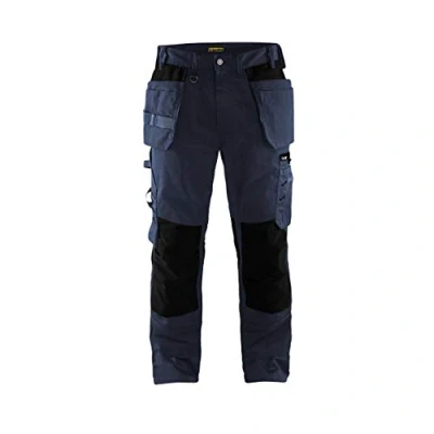 Afbeelding van Blaklader 1555 Werkbroek met spijkerzakken Donkerblauw/Zwart maat C50