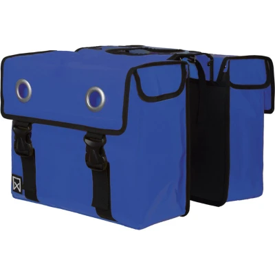 Afbeelding van Willex Dubbele Fietstas Bisonyl Blauw 52L