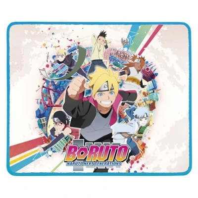 Afbeelding van Konix Boruto Naruto Next Generations muismat World 32 x 27 cm voor desktop pc gaming antislip onderkant Konoha motief