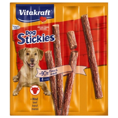 Afbeelding van Vitakraft Dog Stickies 4x11 g Hondensnacks Rund