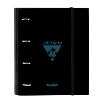 Afbeelding van Ringmap BlackFit8 California Blauw Zwart 27 x 32 3.5 cm
