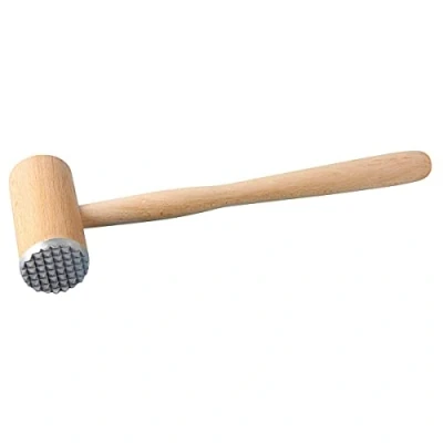 Afbeelding van Fackelmann 31440 vleeshamer 32 cm beukenhout/metaal, beige, x 11 5,1