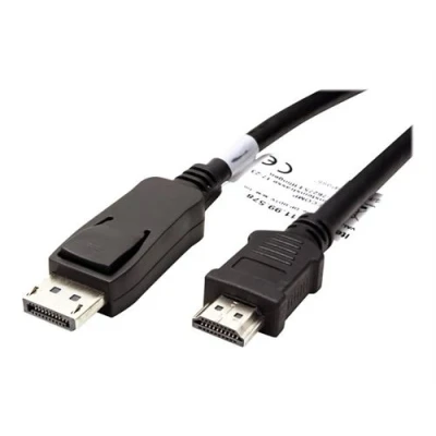 Image de VALUE Câble adaptateur DisplayPort mâle pour HDMI 1 m blindé noir