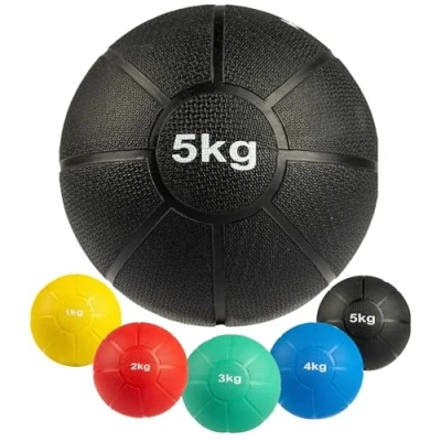 Afbeelding van Matchu sports Medicijn bal 5kg Gewichtsbal Wallball Meerdere maten Krachtbal Zwart