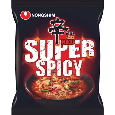 Afbeelding van Nong Shim Red Shin Ramyun instant noedels / Koreaanse soepen, zeer scherp, snel te bereiden, 1 x 120 g