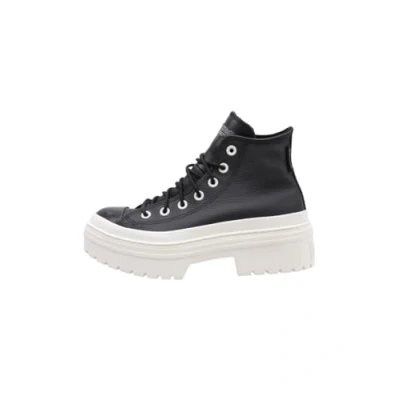 Afbeelding van Converse Chuck Taylor ALL STAR Lugged HEEL Platform Waterproof Sneakers hoog, Dames, Maat: 39, Black/egret Leer
