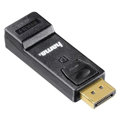 Afbeelding van Hama 00133492, DisplayPort, HDMI, Zwart