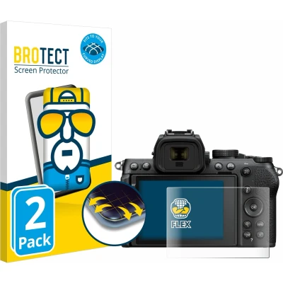 Afbeelding van BROTECT Screenprotector voor Nikon Z50 II Folie Beschermfolie transparant volledig dekking (2 Stuks)