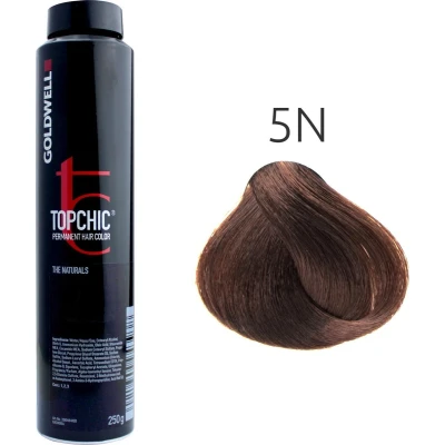 Afbeelding van Goldwell Topchic Hair Color bus 250 ml 5N Lichtbruin