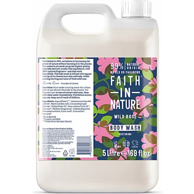 Afbeelding van Faith In Nature Wildrose Bodywash 5LT