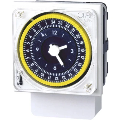 Afbeelding van ORBIS Zeitschalttechnik ALPHA D Schakelklok voor DIN rails 230 V/AC 1x wisselcontact 16 A 250 Dagprogramma