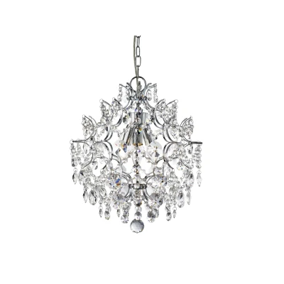 Afbeelding van Searchlight Harrietta Hanglamp Ø 38 X 175 Cm Chroom