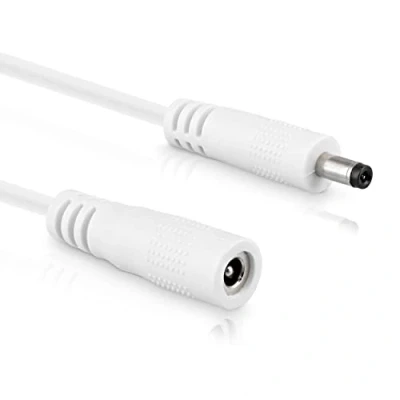 Afbeelding van InLine DC verlengkabel, universele voeding voor ledstrips, bewakingscamera&#039;s, printers, routers, switches, enz. stekker 3,5 x 1,35 mm, wit, 2 m