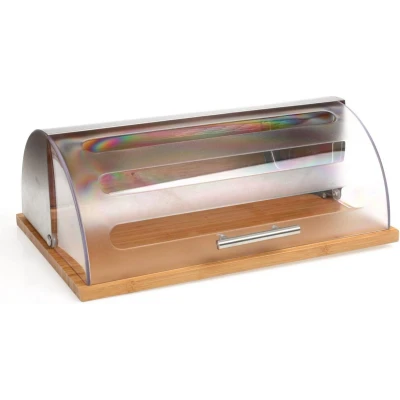 Afbeelding van Broodmand 5five Bambou cuisine 39 x 26,5 15,5 cm Zilverkleurig Verchroomd