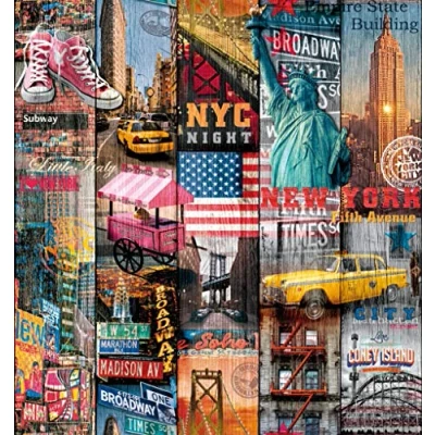 Afbeelding van d c fix Manhattan 67.5 realistische waterdichte decoratieve plakfolie voor meubels, tafels, kasten, deuren, keukenfronten, folie, behang