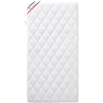 Afbeelding van Babymatras met airconditioning 60x120x10 cm Afneembare hoes Anti mijt Franse productie