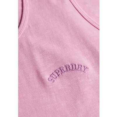 Afbeelding van Superdry Essential LOGO Garment DYE Top, Dames, Maat: 44, Lilac chiffon