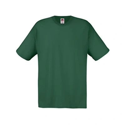 Afbeelding van Fruit of the Loom T shirt, Fles Groen