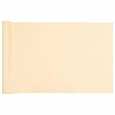 Afbeelding van vidaXL Tuinscherm 300x75 cm PVC crèmekleurig