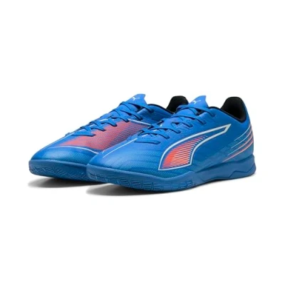 Afbeelding van PUMA Chaussures de football ultra 6 Play It unisexes, bleue, blanche et rouge, 42.5 EU