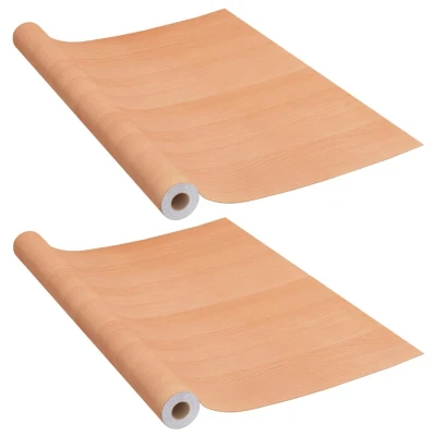 Afbeelding van Meubelfolie zelfklevend 500x90 cm PVC Japans eikenkleurig