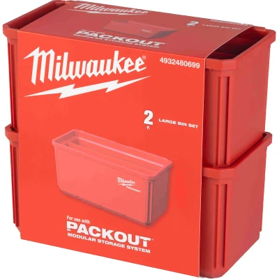 Afbeelding van Milwaukee Packout BAKJES (2 STUKS) Groot