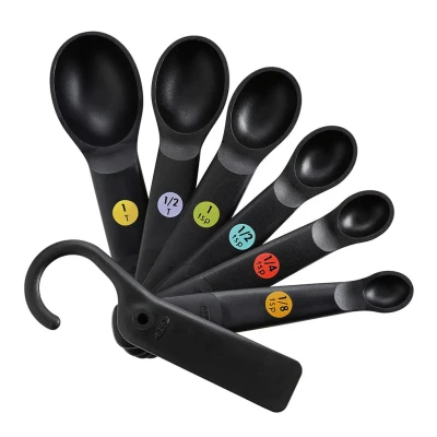 Afbeelding van OXO Maatlepel set 6 dlg, zwart