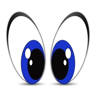 Afbeelding van SkinoEu® 2 x Stickers Vinyl Paar Blauwe Ogen Helm Eyes Auto Vrachtwagen Raam Deur Motorfiets Fiets Tuning B 74