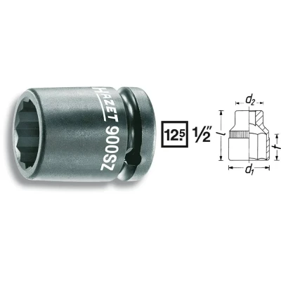 Afbeelding van HAZET 900SZ 17 Kracht dopsleutelinzet 1/2 (12.5 mm)