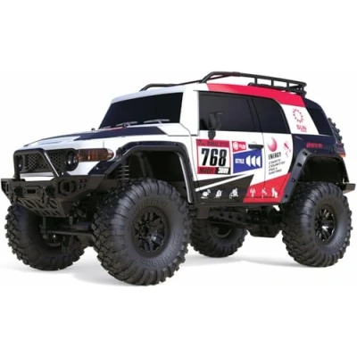 Afbeelding van Amewi Dirt Climbing SUV Race 1:10 Brushed RC auto Elektro Crawler 4WD RTR 2,4 GHz Incl. accu en lader, Met lichteffect, batterijen