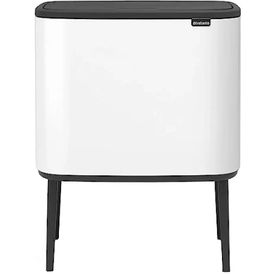 Image de BRABANTIA Poubelle Bo Touch Bin 3 Seaux 11+11+11 L Blanc