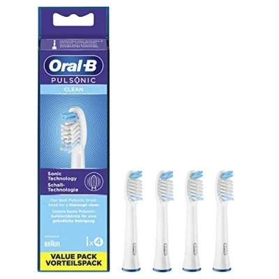 Afbeelding van Oral B Pulsonic Clean Opzetborstel voor elektrische tandenborstel 4 stuk(s) Wit