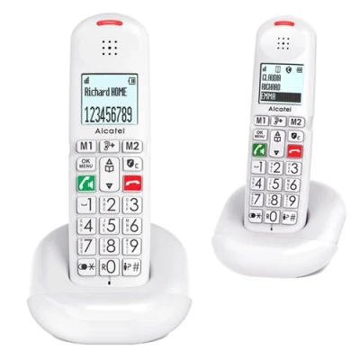 Image de Pack de 2 Téléphone sans fil Alcatel XL685 Duo Blanc
