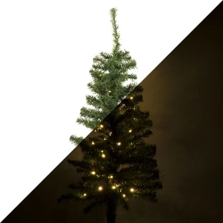 Afbeelding van Kunstkerstboom Everlands 90 centimeter (Steker, 50 LEDs, Binnen/buiten, Timer)
