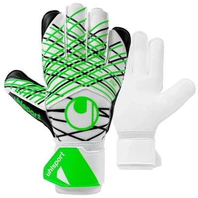 Afbeelding van Uhlsport Soft Advanced White Black Fluo Green Keepershandschoenen Maat 5