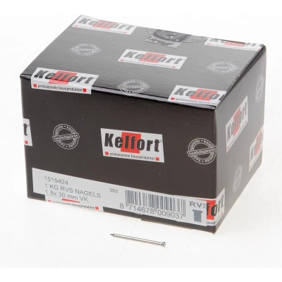 Afbeelding van Kelfort draadnagel verloren kop RVS 1.8 x 30mm 1kg