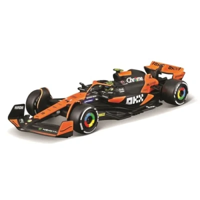 Afbeelding van Auto Bburago F1 McLaren MCL38 Miami 2024 Norris met helm