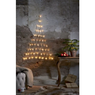 Afbeelding van Lichtgordijn LED kerstboom 1,2 m 84 lampjes