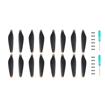 Afbeelding van 16 stuks reservepropellers voor DJI Mini 3 Pro, geluidsarm, Pro drone accessoires, schroeven en schroevendraaiers, bits oranje