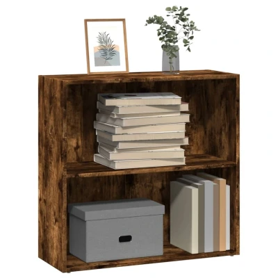 Afbeelding van vidaXL Boekenkast 80x30x77 cm bewerkt hout gerookt eikenkleurig