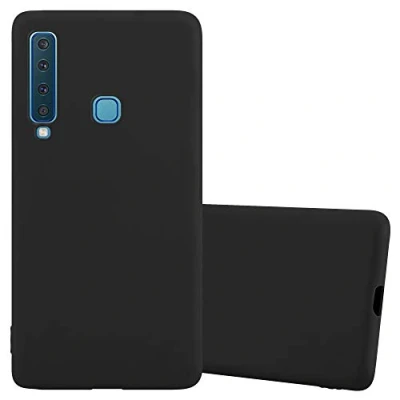 Afbeelding van Cadorabo Hoesje geschikt voor Samsung Galaxy A9 2018 in CANDY ZWART Beschermhoes gemaakt van flexibel TPU silicone Case Cover