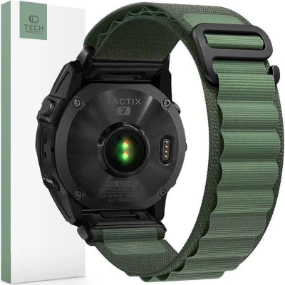 Afbeelding van TECH PROTECT NYLON PRO GARMIN FENIX 3 / 5X 3HR PLUS 6X 7X MILITAIRE GROEN