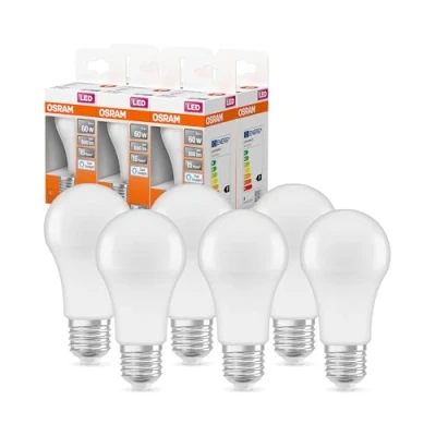 Afbeelding van OSRAM 6 x LED lampen, Fitting: E27, Koel daglicht, 6500 K, 8,50 W, komt overeen met 60 Retrofit CLASSIC A