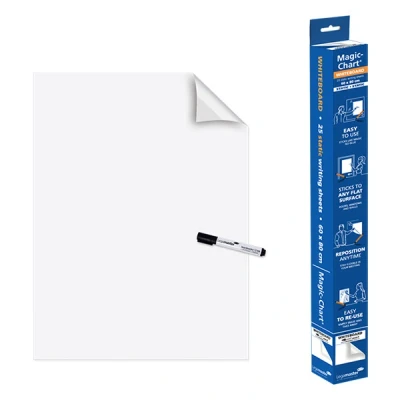 Image de 25 feuilles électro statiques &quot;Magic chart whiteboard&quot;