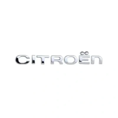 Afbeelding van SANNITOU Autoemblemen voor Citroën C1 C2 C3 C4 C5 C6 C8 C4L emblemen en achter tuning accessoires zilver