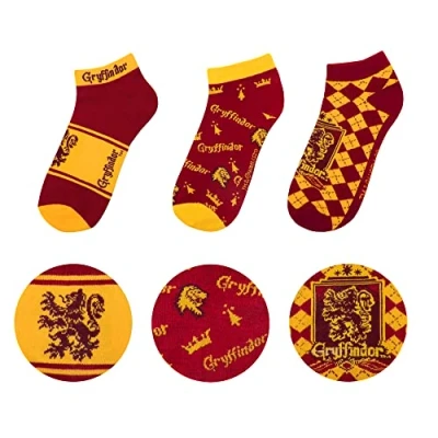 Afbeelding van Cinereplicas Gryffindor / Griffoendor enkelsokken set Harry Potter