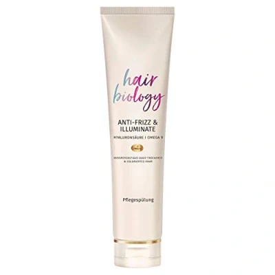 Afbeelding van Hair Biology Anti kroes &amp; Illuminate Conditioner, 160 ml, voor rebels of droog en gekleurd haar, menopauze, haarverzorging
