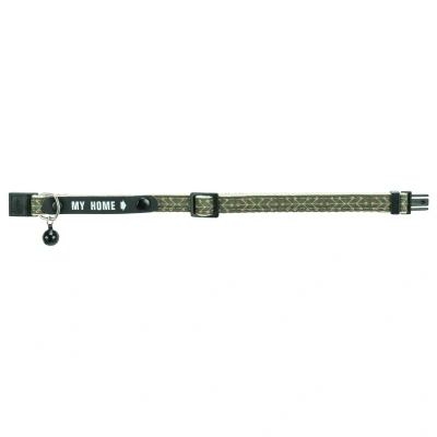 Afbeelding van Trixie Halsband Kat My Home Olijf Groen