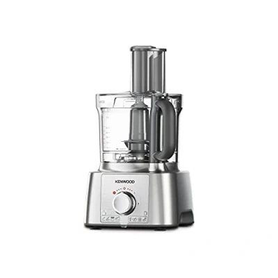 Afbeelding van Kenwood FDP65.590SI MultiPro Express Keukenmachine met breed scala aan accessoires, 3 liter inhoud, 2 snelheden+pulse, uitgerust Smart Store tas, Serve systeem, antislipvoetjes