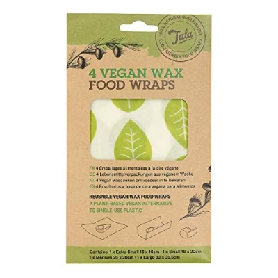Afbeelding van Tala Vegan Was Wrap, Set van 4 Stuks, Blaadjes